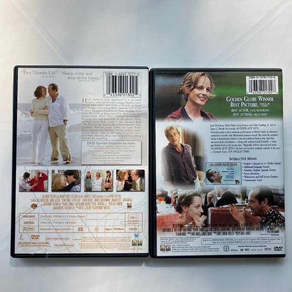 As Good As It Gets and Somethings Got to Give starring Jack Nicholson Comedy - Picture 3 of 4